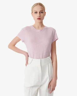 T-Shirt Col Rond En Lin Third