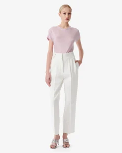 T-Shirt Col Rond En Lin Third