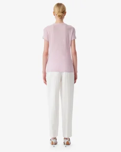 T-Shirt Col Rond En Lin Third