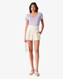 T-Shirt Col V En Lin Rodeo