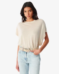 T-Shirt En Lin Col Rond Oster