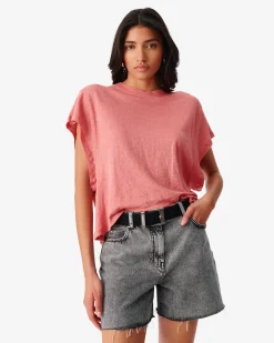 T-Shirt En Lin Col Rond Oster