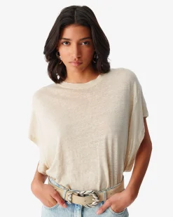 T-Shirt En Lin Col Rond Oster