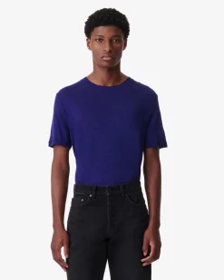 T-Shirt En Lin Col Rond Turi