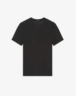 T-Shirt En Lin Col Rond Turi