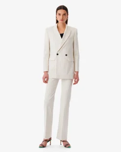 Veste De Tailleur A Rayures Edda