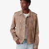 Veste En Cuir Suede Jorin