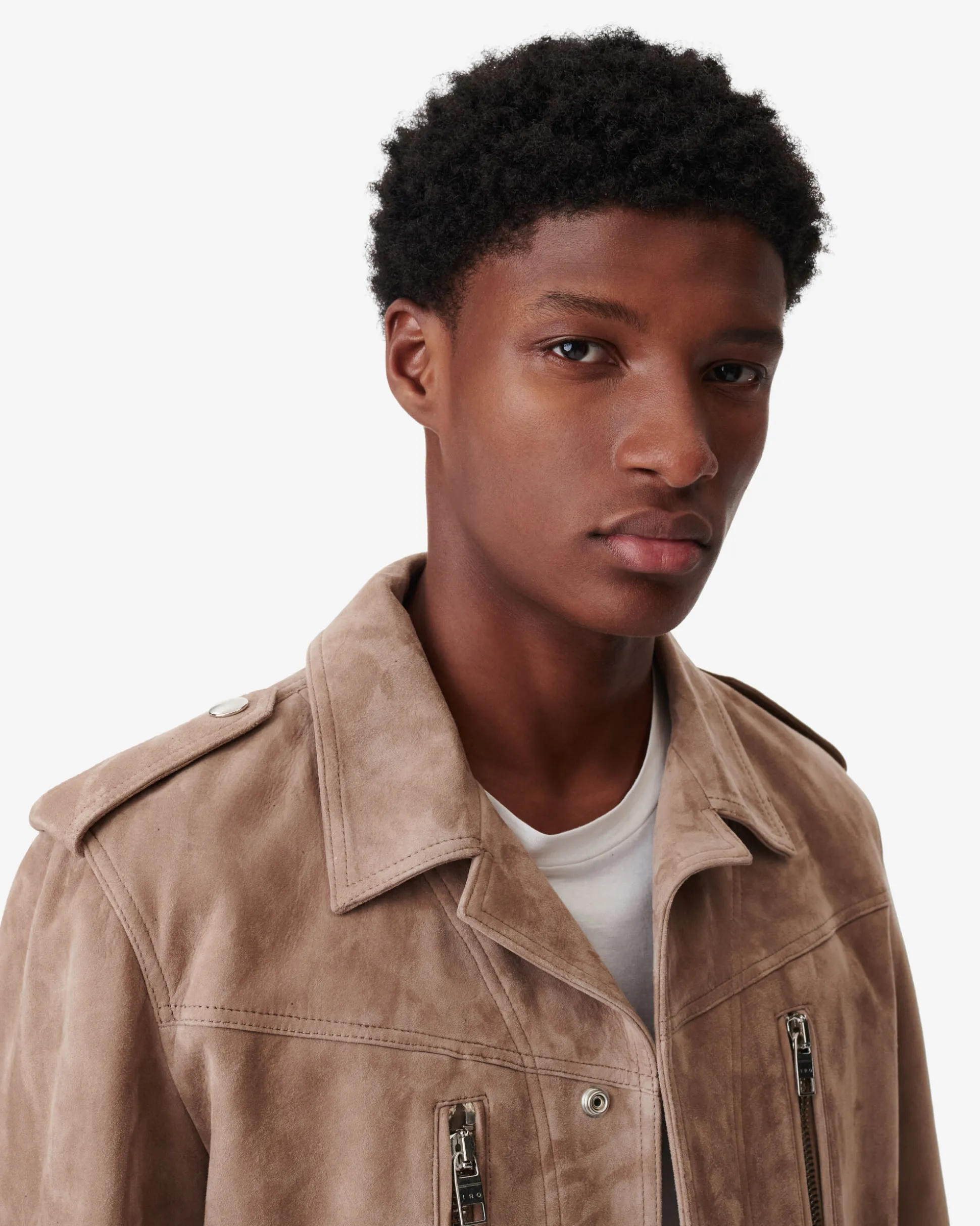 Veste En Cuir Suede Jorin