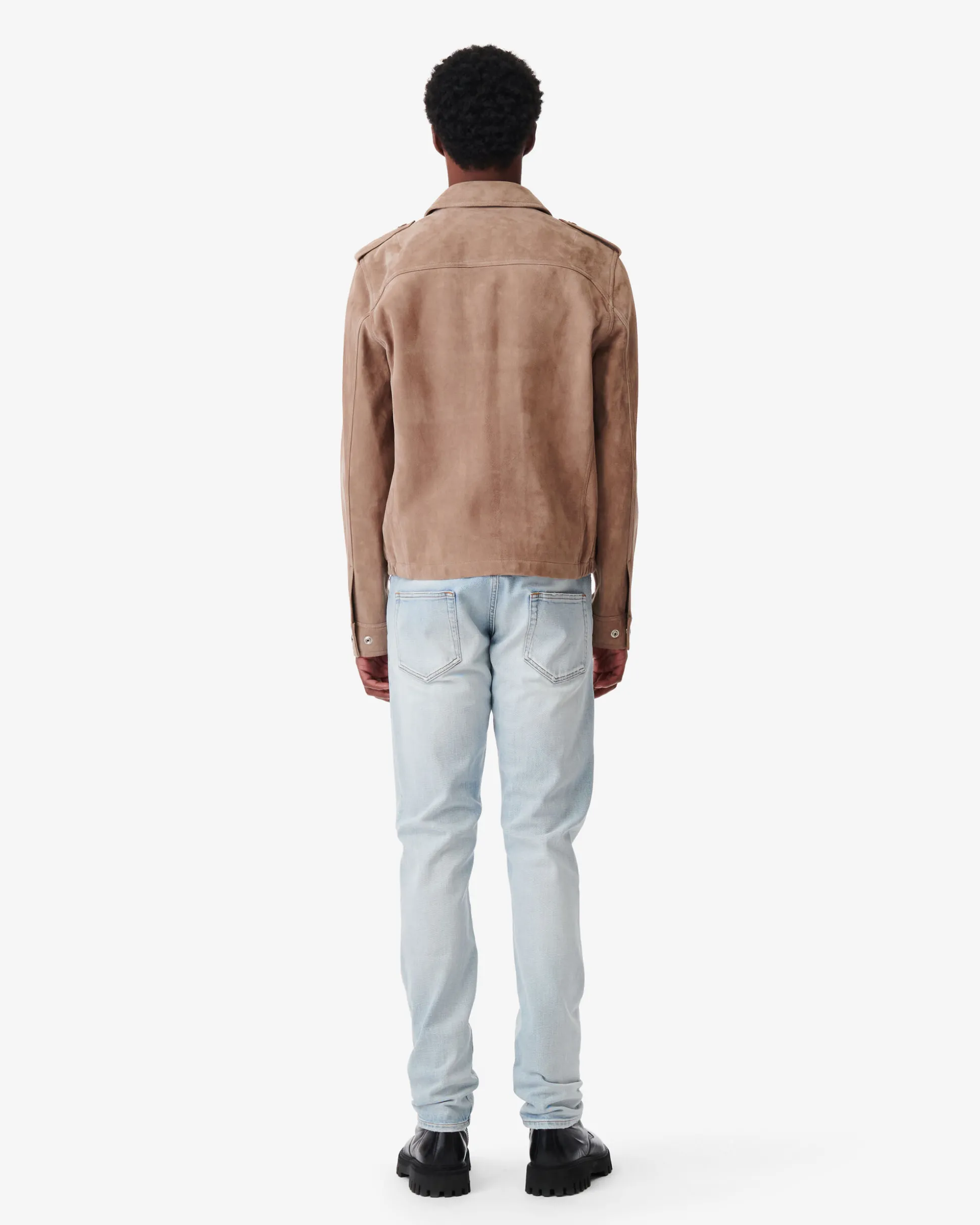 Veste En Cuir Suede Jorin