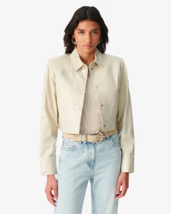 Veste En Cuir Verni Devta