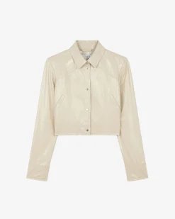 Veste En Cuir Verni Devta