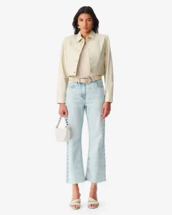 Veste En Cuir Verni Devta