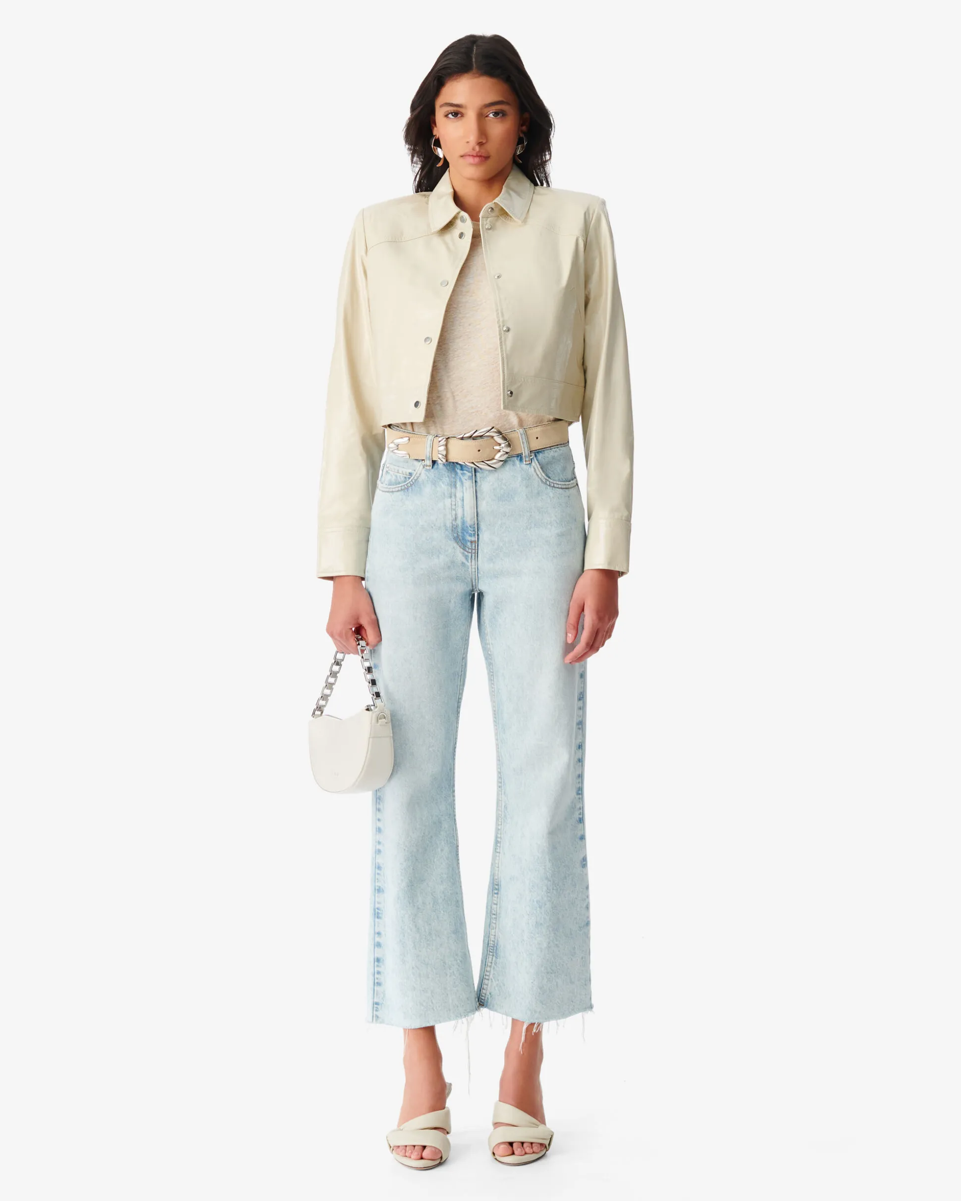 Veste En Cuir Verni Devta