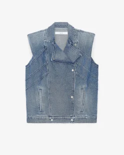 Veste En Jean Sans Manches Beverly