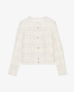 Veste En Tweed A Carreaux Orlanda