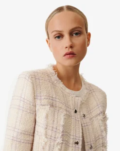 Veste En Tweed A Carreaux Orlanda