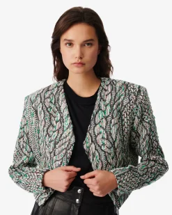 Veste En Tweed A Epaulettes Agnese