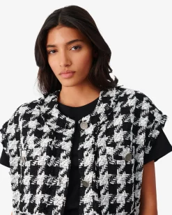 Veste En Tweed Sans Manches Lilous