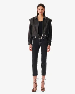 Veste Stucturee En Cuir Fabia